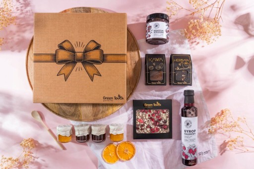 KOSZ PREZENTOWY PREZENT NA ŚWIĘTA ZESTAW HERBATA KAWA PREMIUM BOX SYROP - obrazek 5