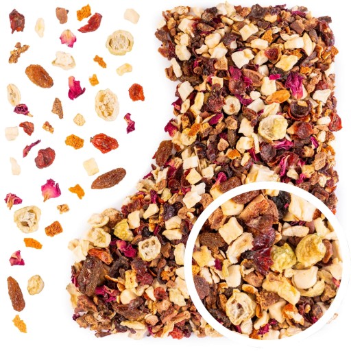 Zestaw herbat OWOCOWYCH 6 szt w pudełku prezent upominek herbaty naturalne - obrazek 9