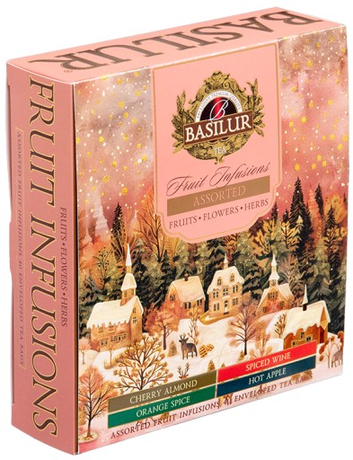 Basilur FRUIT INFUSIONS zestaw herbat owocowych 4 SMAKI ŚWIĄTECZNE - 40 szt - obrazek 3