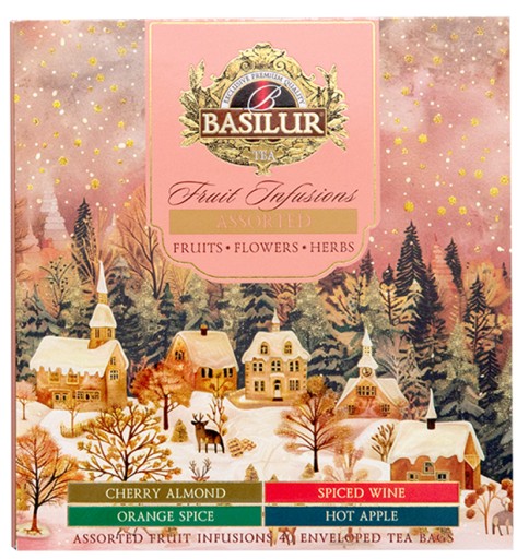Basilur FRUIT INFUSIONS zestaw herbat owocowych 4 SMAKI ŚWIĄTECZNE - 40 szt - obrazek 5