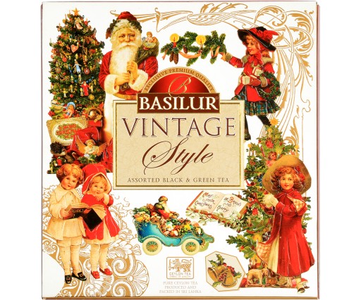 Basilur VINTAGE STYLE - zestaw herbat ŚWIĄTECZNY 4 SMAKI - 40 szt. KOPERTY