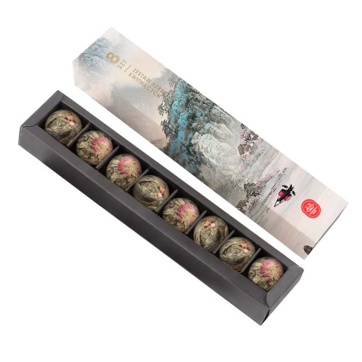 HERBATA KWITNĄCA zestaw herbat kwitnących RÓŻNE smaki prezent GIFT Upominek