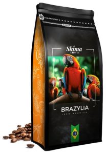 Kawa ziarnista 1kg BRAZYLIA 100% ARABICA Świeżo Palona do ekspresu + GRATIS