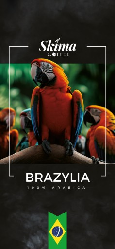 Kawa ziarnista 1kg BRAZYLIA 100% ARABICA Świeżo Palona do ekspresu + GRATIS - obrazek 2