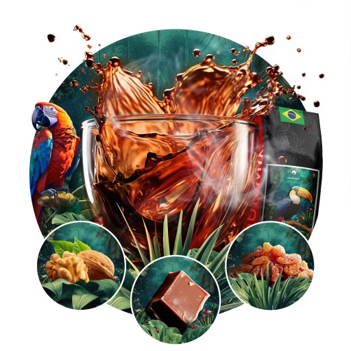 Kawa ziarnista 1kg Brazylia Cerrado Świeżo Palona Arabica 100% SingleOrigin - obrazek 3