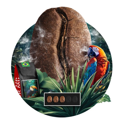 Kawa ziarnista 1kg Brazylia Cerrado Świeżo Palona Arabica 100% SingleOrigin - obrazek 5