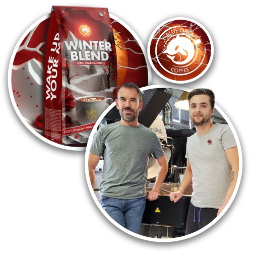 Kawa ziarnista 1kg WINTER BLEND 100% Arabica ŚWIEŻO PALONA Blue Orca - obrazek 7