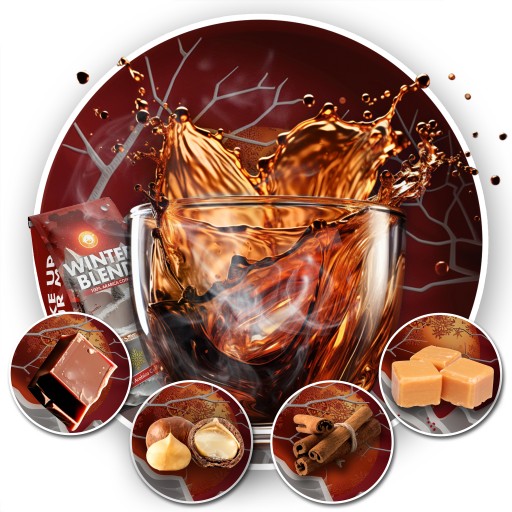 Kawa ziarnista 1kg WINTER BLEND 100% Arabica ŚWIEŻO PALONA Blue Orca - obrazek 4