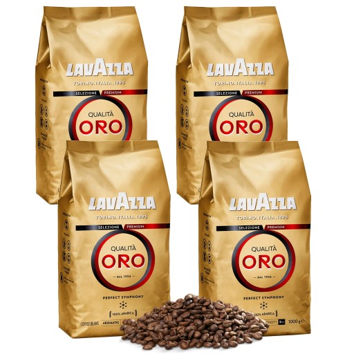Kawa ziarnista Arabica Lavazza Qualita Oro 4 x 1 Kg