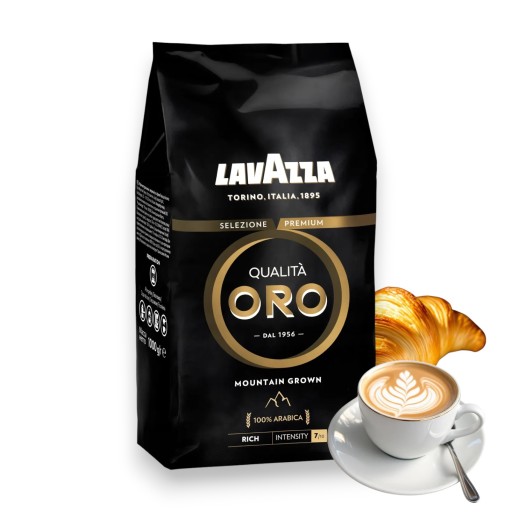 Kawa ziarnista Lavazza Qualità Oro Mountain Grown Arabica 100% 1 kg 1000 g - obrazek 2