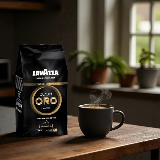 Kawa ziarnista Lavazza Qualità Oro Mountain Grown Arabica 100% 1 kg 1000 g - obrazek 8