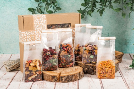 Zestaw herbat OWOCOWYCH 6 szt w pudełku prezent upominek herbaty naturalne - obrazek 3